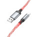 HOCO kábel USB A na Lightning 2,4A U112 1 m sivý