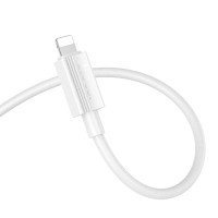 HOCO kábel USB A na Lightning 2,4A X107 1 m biely