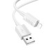 HOCO kábel USB A na Lightning 2,4A X107 1 m biely