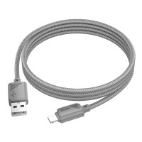 HOCO kábel USB A na Lightning 2,4A X113 1 m sivý
