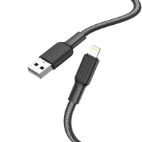 HOCO kábel USB A na Lightning 2,4A X69 1 m čierny biely