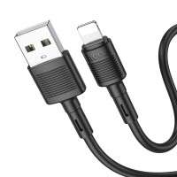 HOCO kábel USB A na Lightning 2,4A X83 1 m čierny
