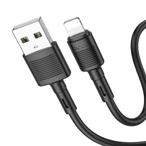 HOCO kábel USB A na Lightning 2,4A X83 1 m čierny