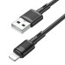 HOCO kábel USB A na Lightning 2,4A X83 1 m čierny