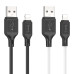 HOCO kábel USB A na Lightning 2,4A X90 1m biely