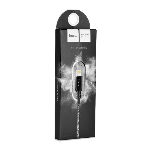 HOCO kábel USB A na Lightning X14 1 m čierny