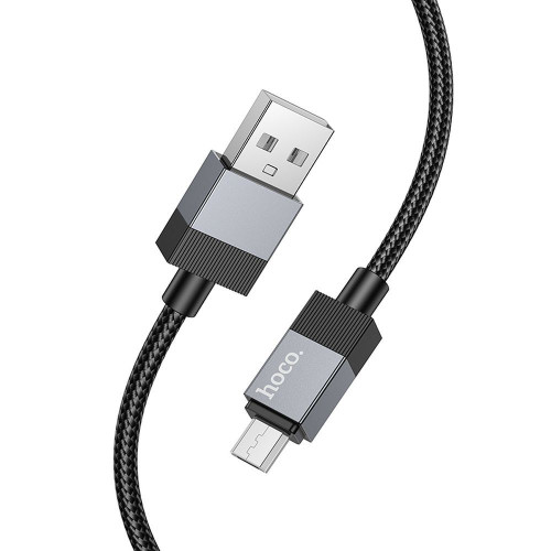 HOCO kábel USB A na Micro USB 2,4A X110 1 m čierny