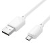 HOCO kábel USB A na Micro USB 2,4A X113 1 m biely