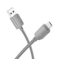 HOCO kábel USB A na Micro USB 2,4A X113 1 m sivý