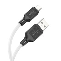 HOCO kábel USB A na Micro USB 2,4A X90 1m biely