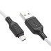 HOCO kábel USB A na Micro USB 2,4A X90 1m biely