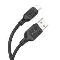HOCO kábel USB A na Micro USB 2,4A X90 1m čierny