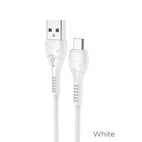HOCO kábel USB A na Micro USB X37 1 m biely