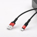 HOCO kábel USB A na typ C 2A X26 1 m čierny červený