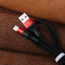 HOCO kábel USB A na typ C 2A X26 1 m čierny červený