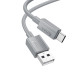 HOCO kábel USB A na typ C 3A X107 1 m sivý