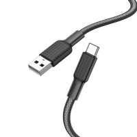 HOCO kábel USB A na typ C 3A X69 1 m čierny biely