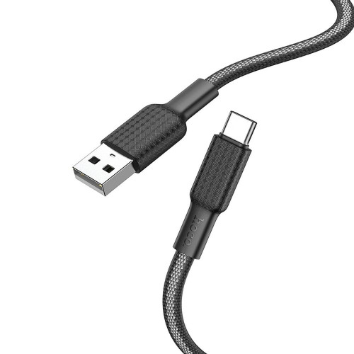 HOCO kábel USB A na typ C 3A X69 1 m čierny biely