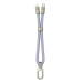HOCO kábel v tvare šnúrky typu C na Lightning PD 20W GH5 0,22 m denim blue