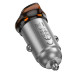 HOCO nabíjačka do auta 2 x typ C + kábel typ C na Lightning PD QC 45W NZ16B kovovo sivá