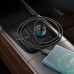 HOCO nabíjačka do auta USB A + typ C s digitálnym displejom PD QC3.0 3A 48W Z50 modrá