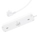 HOCO napájacia lišta 4-bitová predlžovacia zásuvka + 2 x USB A + typ C PD QC 3A 20W NS1 biela
