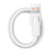 HUAWEI originálny kábel USB A na typ C 6A 66W LX04072043 1 m biely voľne ložený
