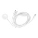 Kábel 3v1 typu C na 2 x Lightning / Apple Watch 3W 2A C3168 1,2 m biely
