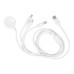 Kábel 4w1 Type C na Lightning / Type C / Micro USB / Apple Watch 3W 2A C3186 1,2 m biely