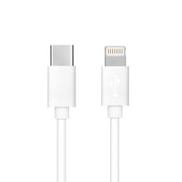 Kábel typu C na Lightning PD 3A 20W C291 1 m biely