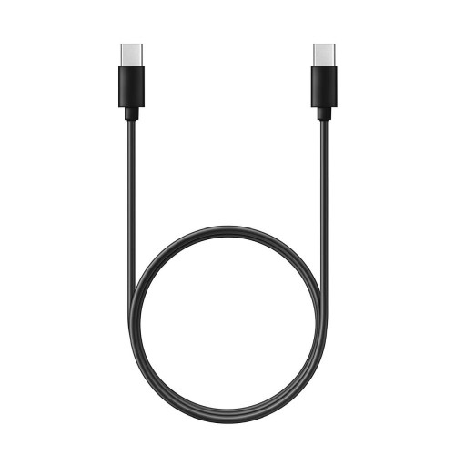 Kábel typu C na typ C PD QC 3A 60W C296 (dlhý konektor 8 mm) 1 m čierny