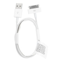 Kábel USB A na iPhone 30-pin (iPhone 4) 1A C606 1 m biely
