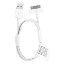 Kábel USB A na iPhone 30-pin (iPhone 4) 1A C606 1 m biely