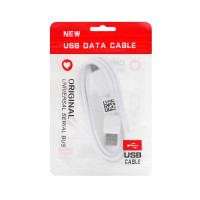 Kábel USB A na typ C 3.0 2A HD2 1 m biely 