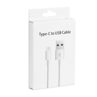 Kábel USB A na typ C 3.0 2A HD2 BOX 1 m biely
