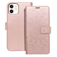 MEZZO Book puzdro pre IPHONE 12 / 12 Pro mandala rose gold