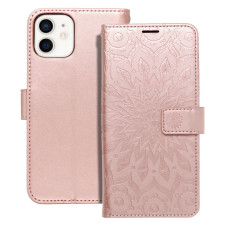 MEZZO Book puzdro pre IPHONE 12 / 12 Pro mandala rose gold