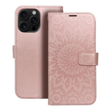 MEZZO Book puzdro pre IPHONE 16 Pro Max mandala rose gold