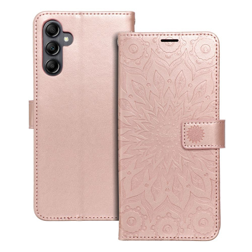 MEZZO Book puzdro pre SAMSUNG A14 4G / A14 5G mandala rose gold