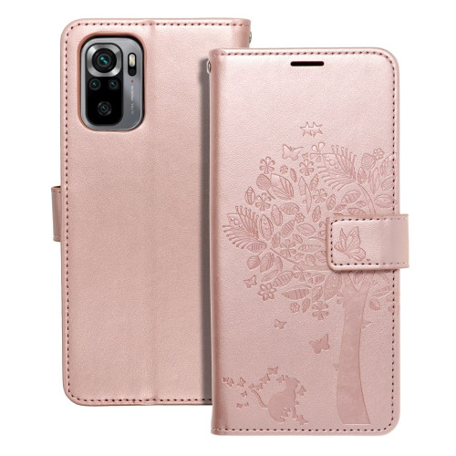 MEZZO Book puzdro pre XIAOMI Mi 11 Lite 5G / Mi 11 Lite LTE ( 4G ) / Mi 11 Lite NE tree rose gold