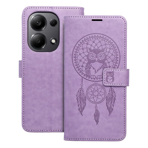 MEZZO Book puzdro pre XIAOMI Redmi Note 13 Pro 4G / POCO M6 Pro 4G dreamcatcher fialové