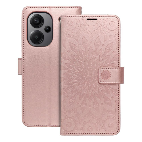 MEZZO Book puzdro pre XIAOMI Redmi Note 13 Pro Plus 5G mandala rose gold