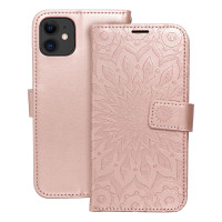 MEZZO Knižkové puzdro pre IPHONE 11 mandala rose gold
