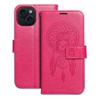 MEZZO Knižkové puzdro pre IPHONE 15 dreamcatcher magenta