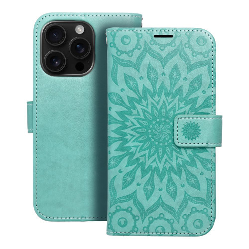 MEZZO Knižkové puzdro pre IPHONE 16 Pro mandala green