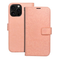 MEZZO Knižkové puzdro pre IPHONE 16 Pro Max mandala peach fuzz