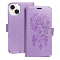 MEZZO Puzdro na knihy pre IPHONE 14 dreamcatcher fialové