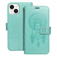 MEZZO Puzdro na knihy pre IPHONE 14 dreamcatcher green
