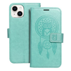 MEZZO Puzdro na knihy pre IPHONE 14 dreamcatcher green