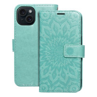 MEZZO Puzdro na knihy pre IPHONE 15 mandala green
